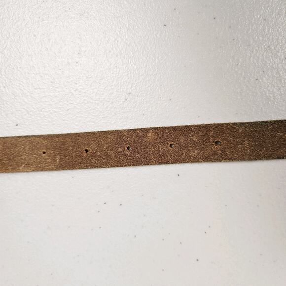 J.Crew Womens Tooled Leather Belt Stitched Accent Western Casual Boho Cowgirl M - Picture 10 of 15